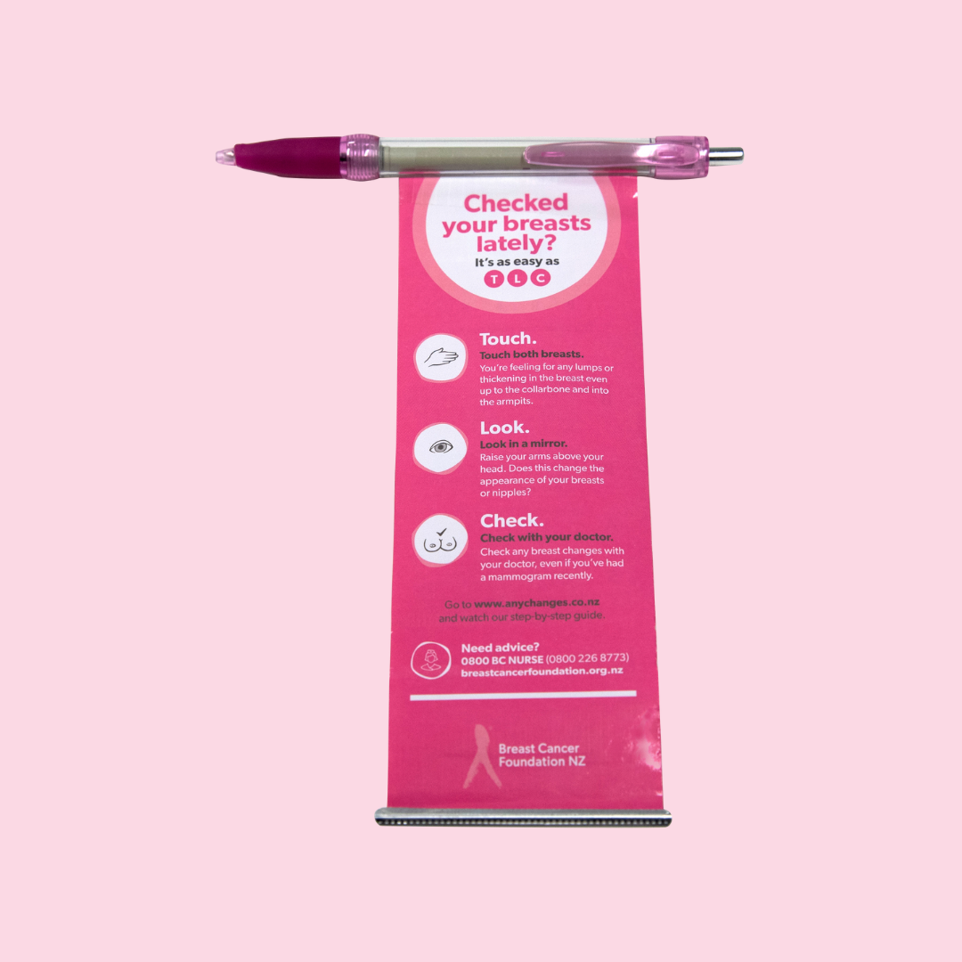 Pink ribbon pen