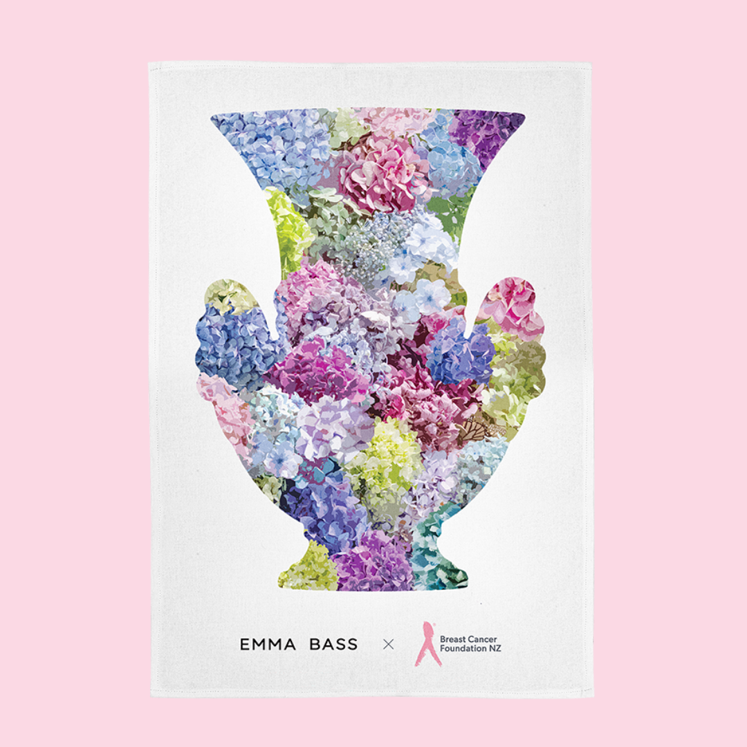Limited edition 2025 tea towel by Emma Bass 🌸